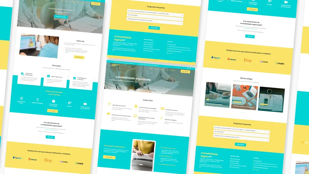 Criação do site Contabilidadedigital.pt