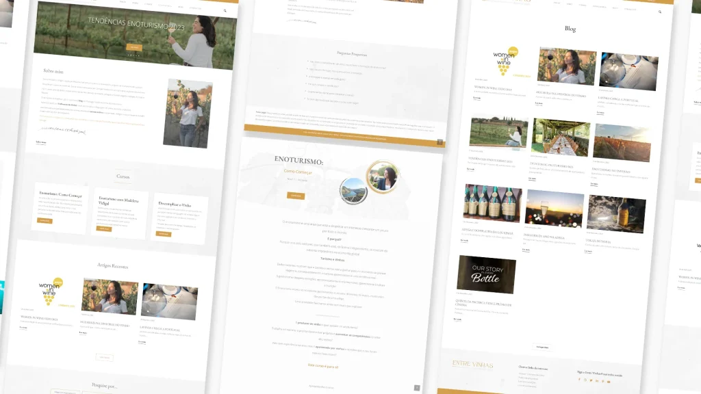 Criação do site Entrevinhas.pt