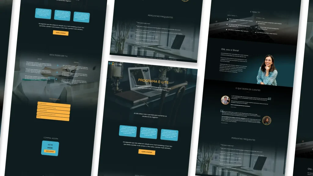 Criação de landing page para Emailme.pt